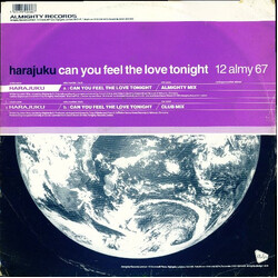 Harajuku Can You Feel The Love Tonight VINYL 12" USED