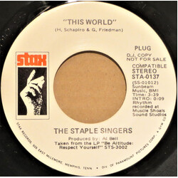 The Staple Singers This World USED VINYL 7INCH 45 RPM SINGLE PROMO