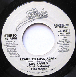 Lou Rawls / Tata Vega Learn To Love Again Vinyl 7" USED