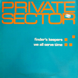 Private Sector Finder's Keepers / We All Serve Time USED VINYL 12INCH 45 RPM SINGLE PROMO