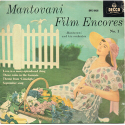 Mantovani And His Orchestra Mantovani Film Encores No.1 USED VINYL 7INCH 45 RPM EP REISSUE