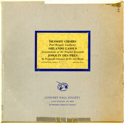 Dessoff Choirs / Paul Boepple / Roland de Lassus / Josquin Des Prés Lamentations Of The Prophet Jeremiah / De Profundis Clamari Ad Te - Ave Maria Viny