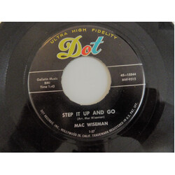 Mac Wiseman Step It Up And Go / Sundown USED VINYL 7INCH 45 RPM SINGLE