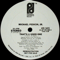 Michael Pedicin, Jr That's A Good One VINYL 12" USED