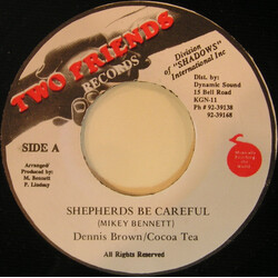 Dennis Brown / Cocoa Tea Shepherds Be Careful USED VINYL 7INCH 45 RPM