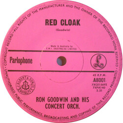 Ron Goodwin And His Orchestra Red Cloak / Elizabethan Serenade USED VINYL 7INCH 45 RPM SINGLE REISSUE