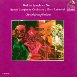 Johannes Brahms / Boston Symphony Orchestra / Erich Leinsdorf Symphony No. 2 Vinyl LP USED