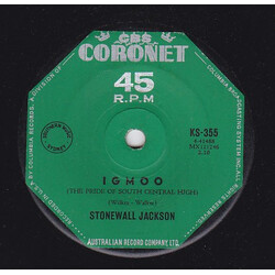 Stonewall Jackson Igmoo / Uncle Sam And Big John Bull USED VINYL 7INCH 45 RPM SINGLE