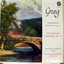 Edouard Van Remoortel / Vienna Pro Musica Orchestra Grieg Symphonic Dances, Op 64 &Two Elegiac Melodies, Op. 34 Vinyl LP USED