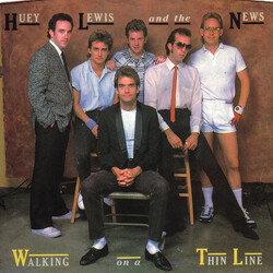 Huey Lewis & The News Walking On A Thin Line USED VINYL 7INCH 45 RPM SINGLE