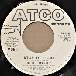 Blue Magic Stop To Start USED VINYL 7INCH 45 RPM PROMO STEREO MONO