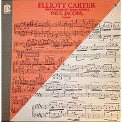 Elliott Carter / Paul Jacobs (3) Night Fantasies · Piano Sonata Vinyl LP USED