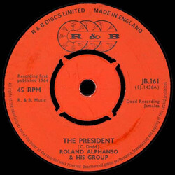 Roland Alphonso & Group / The Maytals The President / A Man Who Knows USED VINYL 7INCH 45 RPM SINGLE