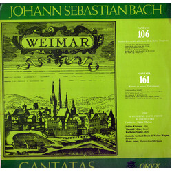 Johann Sebastian Bach / Bachchor Mannheim / Das Mannheimer Bachorchester Cantatas 106 & 161 Vinyl LP USED