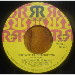 Tony Rojas And His Orchestra Quitate El Chaqueton / Campeon USED VINYL 7INCH SINGLE