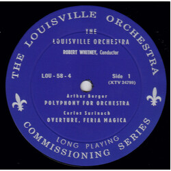 The Louisville Orchestra Polyphony For Orchestra / Overture, Feria Magica / Fourth Symphony Vinyl LP USED