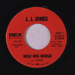 J.J. Jones (7) Wild Hog Boogie / Old Black Engine USED VINYL 7INCH 45 RPM
