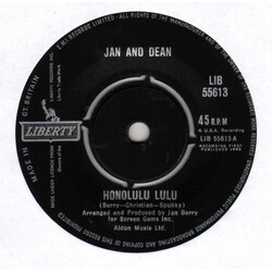 Jan & Dean Honolulu Lulu USED VINYL 7INCH 45 RPM SINGLE