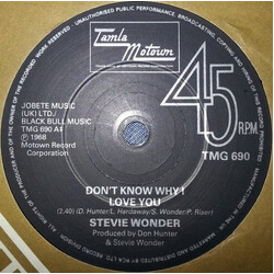 Stevie Wonder Don't Know Why I Love You USED VINYL 7INCH SINGLE REPRESS