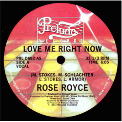 Rose Royce Love Me Right Now USED VINYL 12INCH 33 S RPM