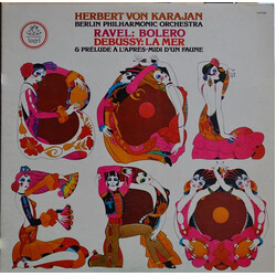Herbert von Karajan / Berliner Philharmoniker / Maurice Ravel / Claude Debussy Bolero / La Mer / Prèlude À L'après-midi D'un Faune Vinyl LP USED
