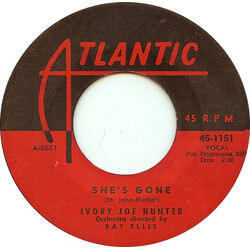 Ivory Joe Hunter She's Gone USED VINYL 7INCH 45 RPM