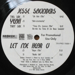 Jesse Saunders Yeah VINYL 12" USED