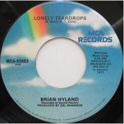 Brian Hyland Lonely Teardrops / Gypsy Woman USED VINYL 7INCH 45 RPM REISSUE