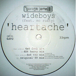 The Wideboys / Rusty (2) Heartache USED VINYL 12INCH 33 S RPM