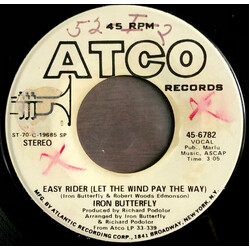 Iron Butterfly Easy Rider (Let The Wind Pay The Way) USED VINYL 7INCH 45 RPM SINGLE PROMO STEREO MONO