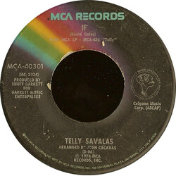 Telly Savalas If Vinyl 7" USED