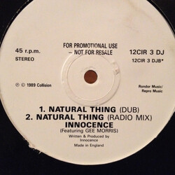 Innocence Natural Thing USED VINYL 12INCH PROMO