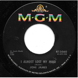 Joni James I Almost Lost My Mind / I'll Be Around USED VINYL 7INCH 45 RPM