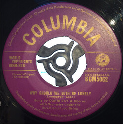 Doris Day Why Should We Both Be Lonely / Mister Tap Toe USED VINYL 7INCH 45 RPM SINGLE