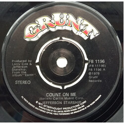 Jefferson Starship Count On Me USED VINYL 7INCH 45 RPM SINGLE
