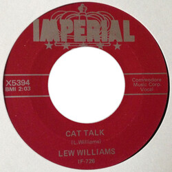 Lew Williams Cat Talk / Gone Ape Man USED VINYL 7INCH 45 RPM SINGLE