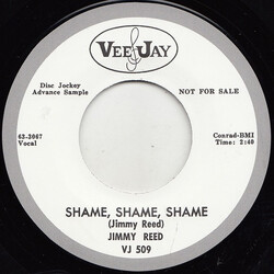 Jimmy Reed Shame, Shame, Shame / There'll Be A Day USED VINYL 7INCH 45 RPM SINGLE REISSUE