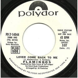The Flamingos Lover Come Back To Me USED VINYL 7INCH 45 RPM PROMO