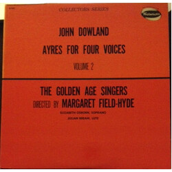 John Dowland / Golden Age Singers Ayres For Four Voices - Vol. 2 Vinyl LP USED