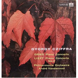 Edvard Grieg / Franz Liszt / Gyorgy Cziffra / Philharmonia Orchestra / André Vandernoot Piano Concerto / Piano Concerto No.2 Vinyl LP USED