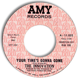 The Innovation Your Time's Gonna Come / Things Ain't The Same Vinyl 7" USED