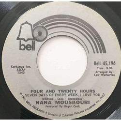 Nana Mouskouri Four And Twenty Hours USED VINYL 7INCH 45 RPM SINGLE