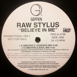 Raw Stylus Believe In Me USED VINYL SINGLE 12INCH PROMO