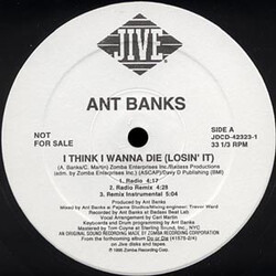Ant Banks I Think I Wanna Die (Losin' It) VINYL 12" USED