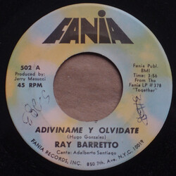 Ray Barretto Adiviname Y Olvidate USED VINYL 7INCH 45 RPM