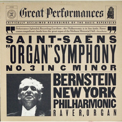 Leonard Bernstein / The New York Philharmonic Orchestra / Leonard Raver Saint-Saëns: "Organ" Symphony No. 3 In C Minor Vinyl LP USED