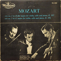 Wolfgang Amadeus Mozart / Jean Fournier / Antonio Janigro / Paul Badura-Skoda Trio No. 2 In B Flat Major For Violin, Cello And Piano, K. 502 / Trio No