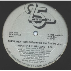 B Beat Girls / Cha Cha Da Vinci Hearts A Hurricane USED VINYL 12INCH 45 RPM