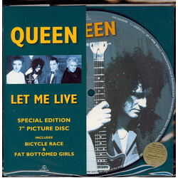 Queen Let Me Live USED VINYL 7INCH 33 S RPM 45 RPM SINGLE PICTURE DISC STEREO