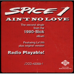 Spice 1 Ain't No Love USED VINYL 12INCH SINGLE PROMO 33 S RPM